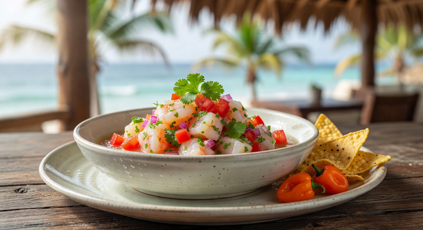 Seafood Ceviche — Conch or Shrimp
